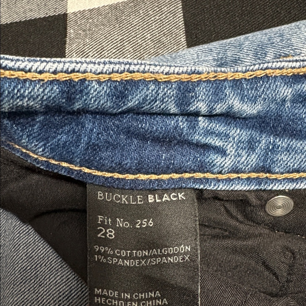 Buckle Black Fit No.256 Boyfriend Ankle Jeans Womens 28 x 27 Stretch Destruction - Picture 8 of 14